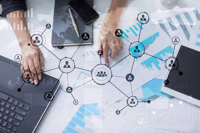 人的圖標結構社會網絡.人力資源管理.商務互聯網與技術理念